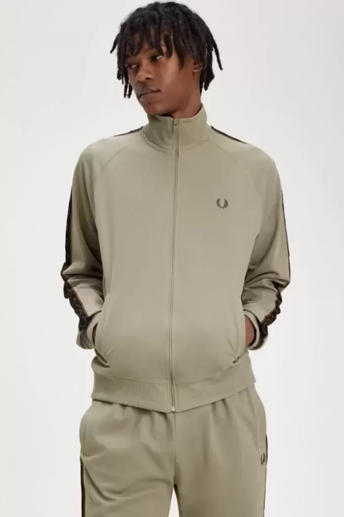 Chaquetas deportivas con cinta en contraste para hombre Chaquetas deportivas con cinta en contraste para hombre