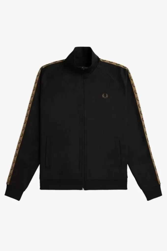 Chaquetas deportivas con cinta en contraste para hombre