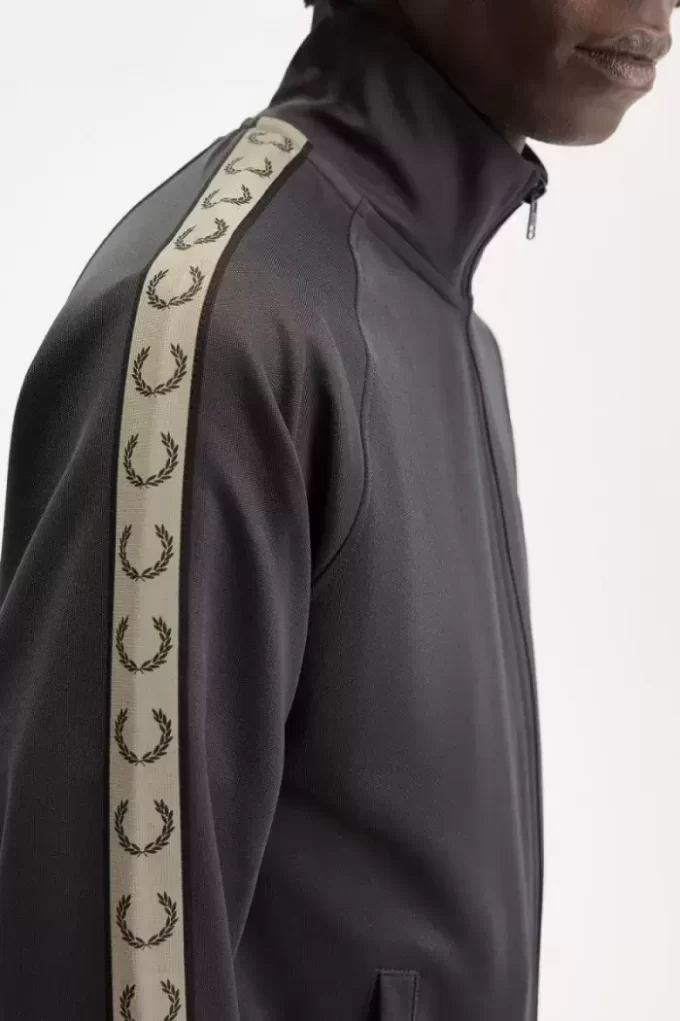 Chaquetas deportivas con cinta en contraste para hombre