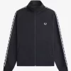 Chaquetas deportivas con cinta en contraste para hombre