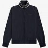 Chaquetas deportivas con cuello a rayas