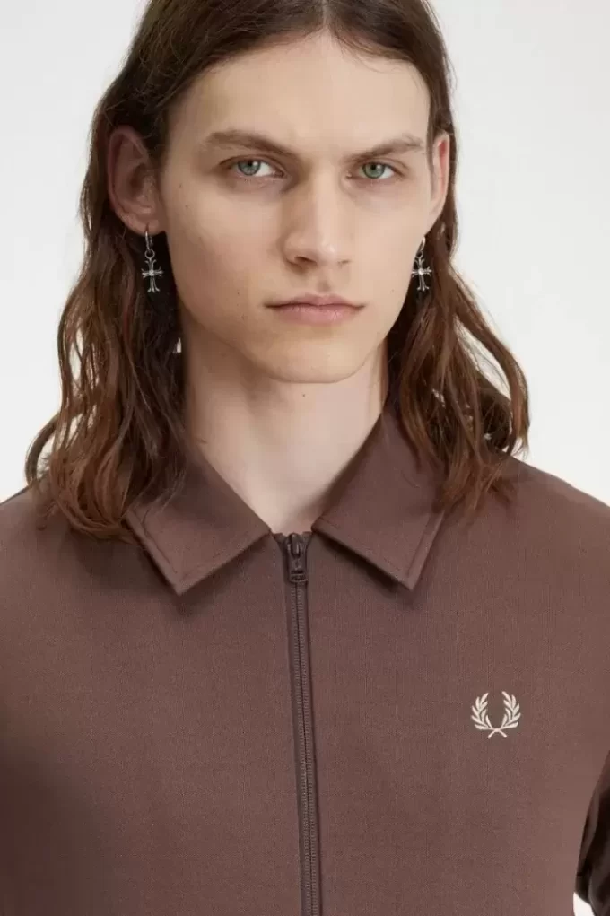 Chaquetas deportivas con cuello y detalle de cinta para hombre