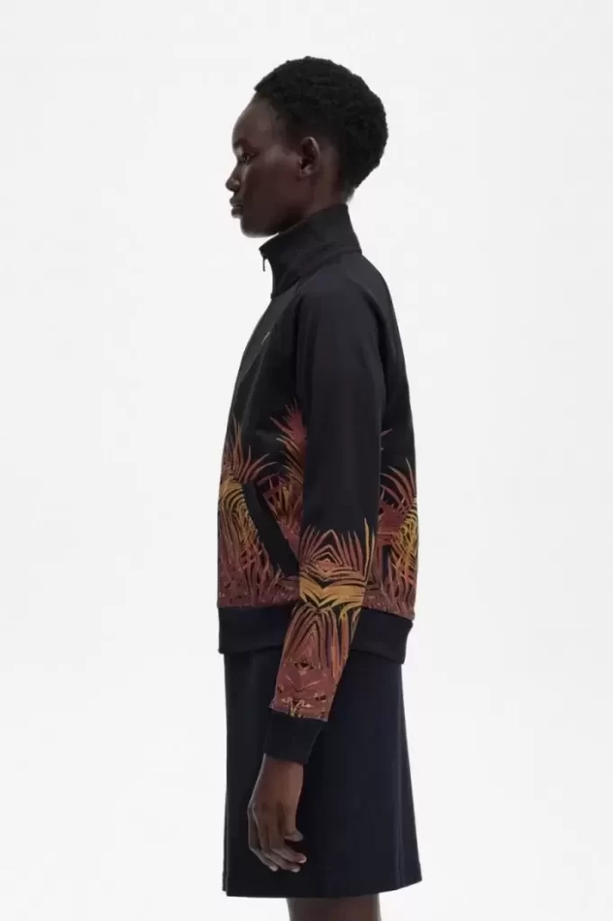 Chaquetas deportivas con estampado de palmeras para mujer Chaquetas deportivas con estampado de palmeras para mujer