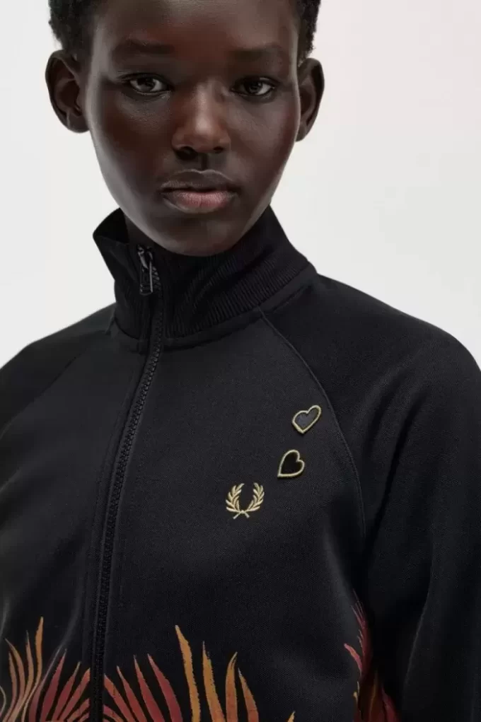 Chaquetas deportivas con estampado de palmeras para mujer Chaquetas deportivas con estampado de palmeras para mujer