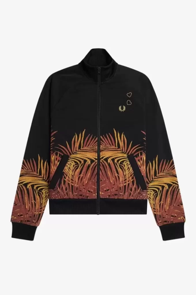 Chaquetas deportivas con estampado de palmeras para mujer Chaquetas deportivas con estampado de palmeras para mujer