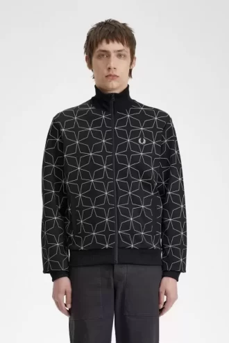 Chaquetas deportivas con estampado geométrico para hombre