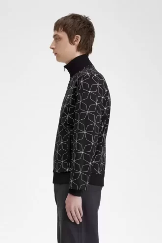 Chaquetas deportivas con estampado geométrico para hombre