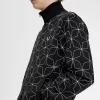 Chaquetas deportivas con estampado geométrico para hombre