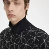 Chaquetas deportivas con estampado geométrico para hombre