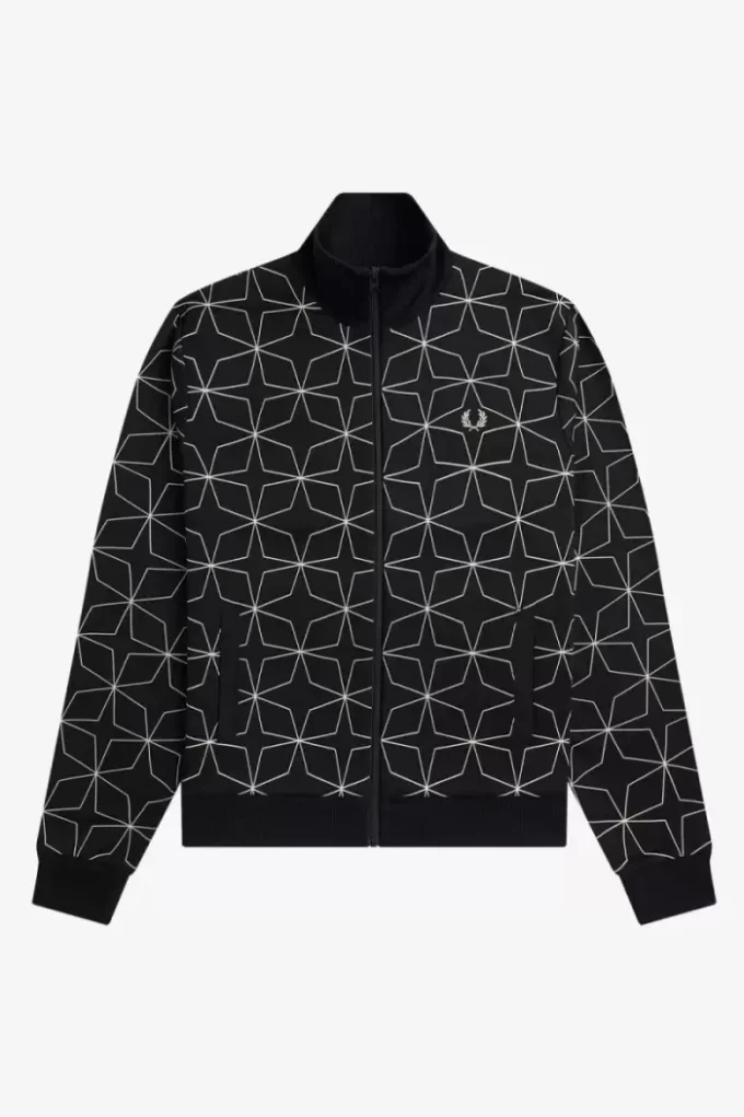 Chaquetas deportivas con estampado geométrico para hombre