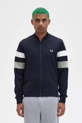 Chaquetas deportivas con mangas con ribete para hombre