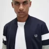 Chaquetas deportivas con mangas con ribete para hombre