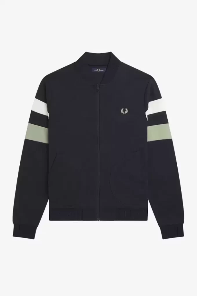 Chaquetas deportivas con mangas con ribete para hombre