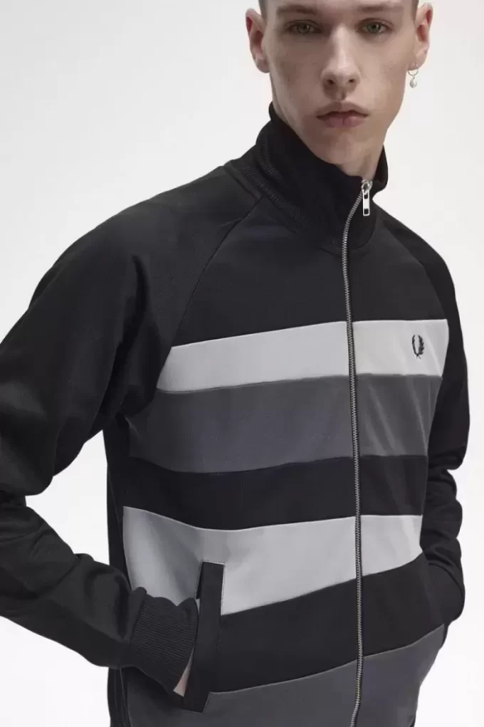 Chaquetas deportivas con paneles de contraste para hombre