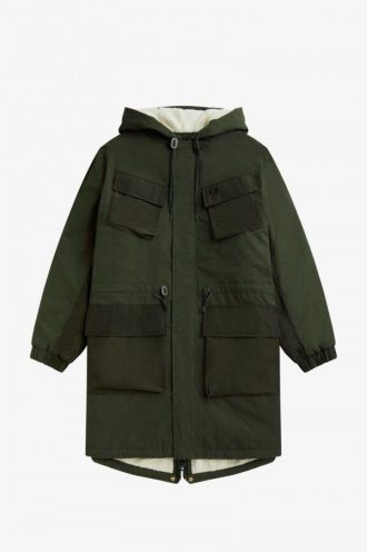 Chaquetas parka con bolsillos utilitarios