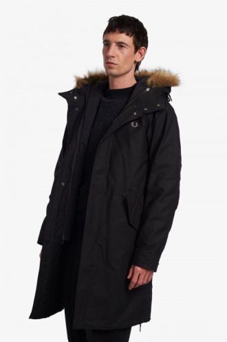 Chaquetas parka con forro y cremallera