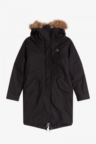 Chaquetas parka con forro y cremallera