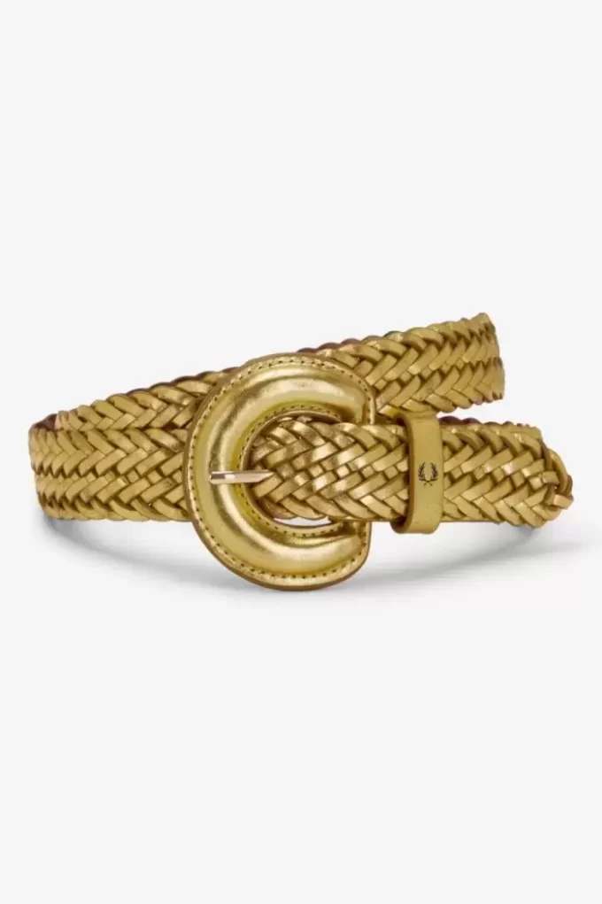 Cinturones de cuero tejido para mujer Cinturones de cuero tejido para mujer