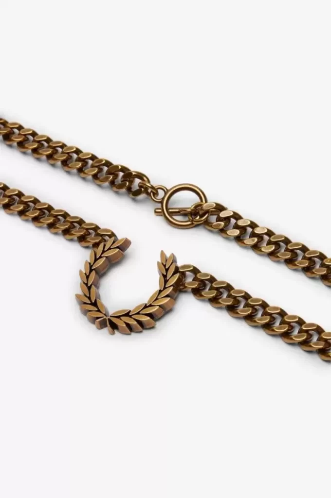Collar de corona de laurel gruesa, joyería para mujer