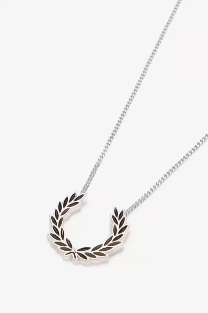 Collar de corona de laurel, joyería para mujer