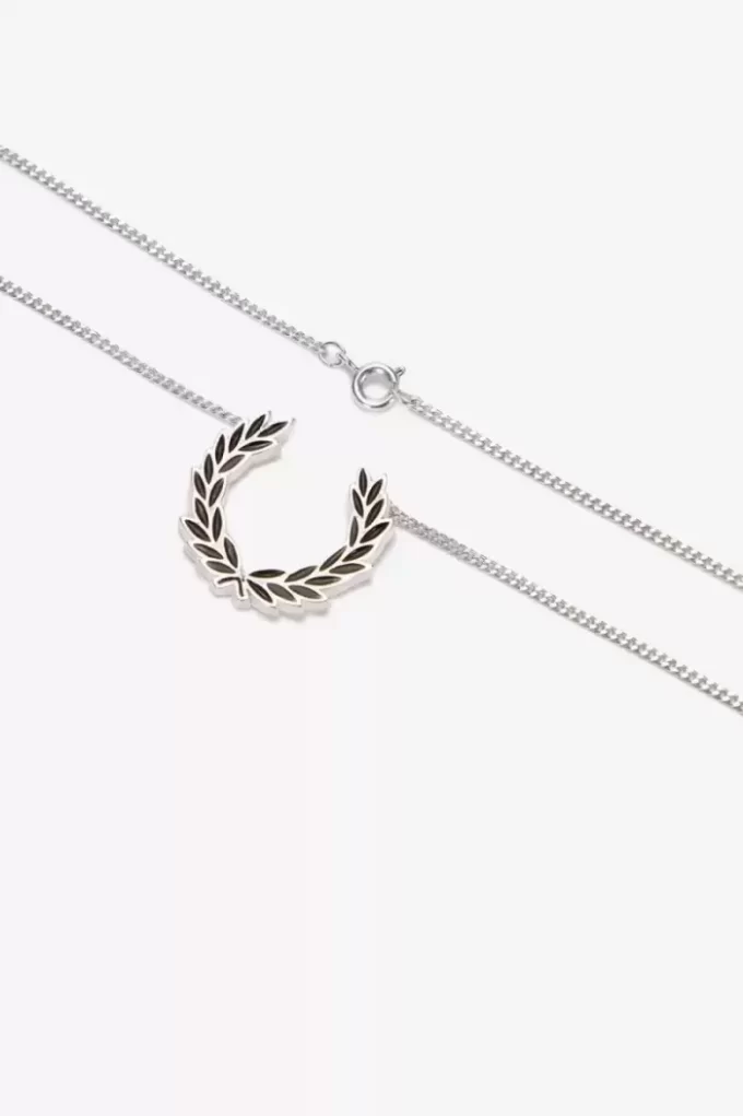 Collar de corona de laurel, joyería para mujer