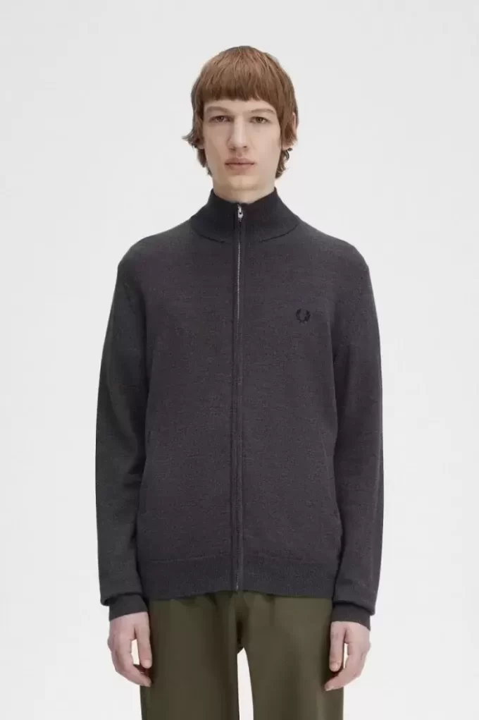 Cárdigan clásico con cremallera para hombre Cárdigan clásico con cremallera para hombre