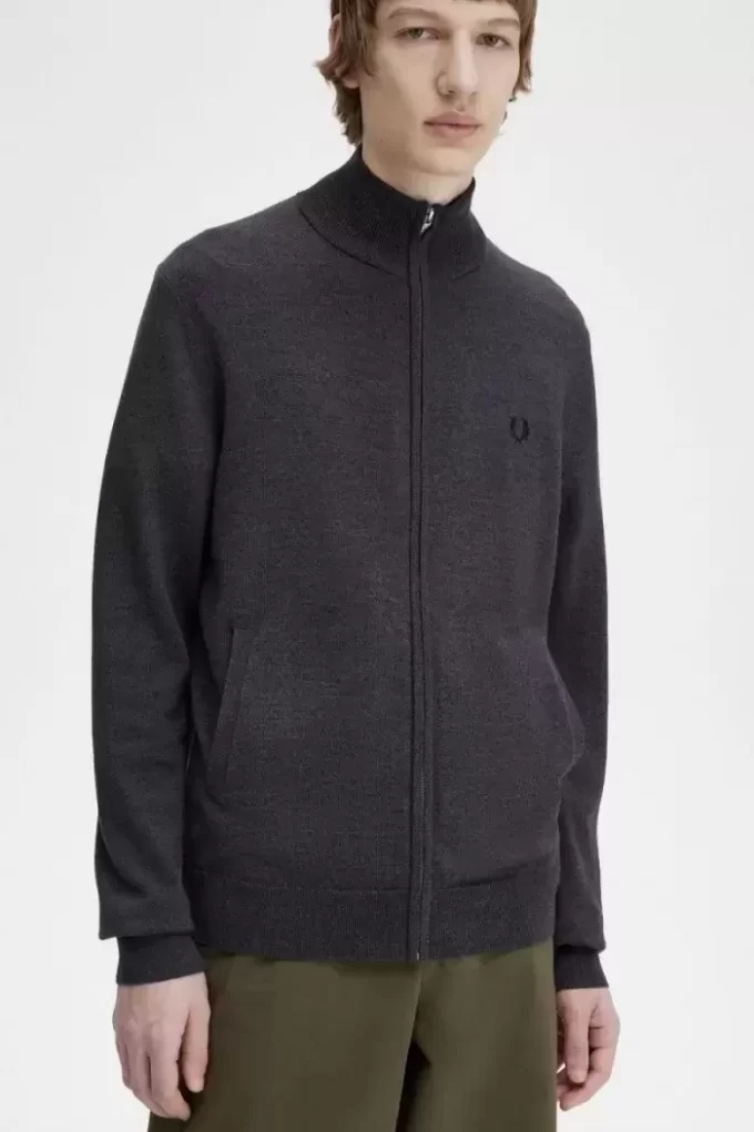 Cárdigan clásico con cremallera para hombre Cárdigan clásico con cremallera para hombre