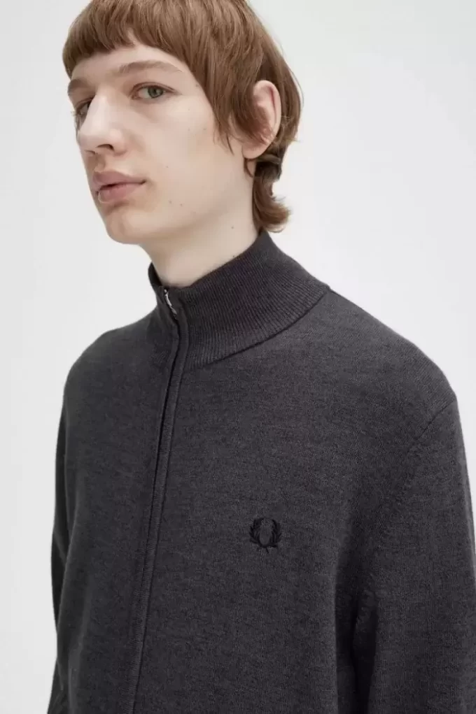 Cárdigan clásico con cremallera para hombre Cárdigan clásico con cremallera para hombre