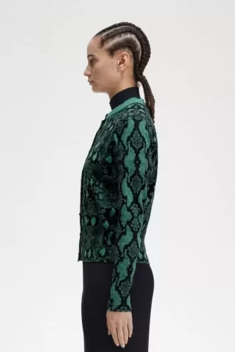 Cárdigan con estampado de serpiente para mujer