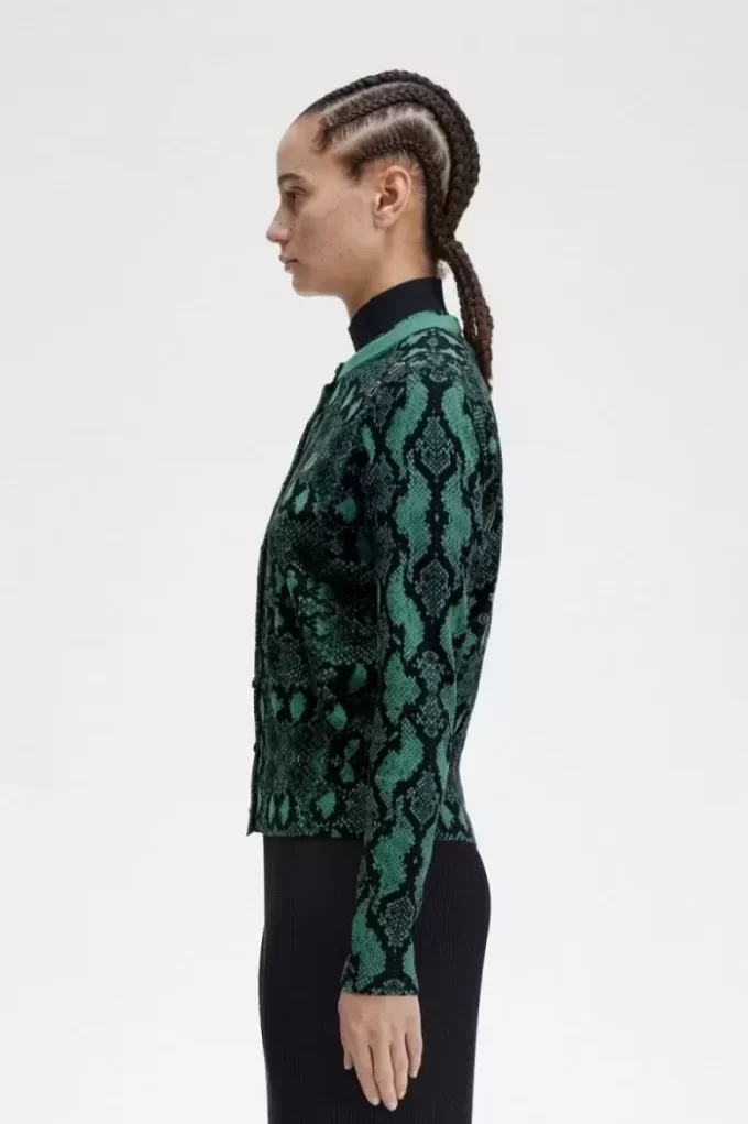 Cárdigan con estampado de serpiente para mujer Cárdigan con estampado de serpiente para mujer