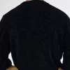 Cárdigan de chenilla con bloques de color para hombre Cárdigan de chenilla con bloques de color para hombre