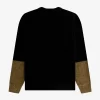 Cárdigan de chenilla con bloques de color para hombre Cárdigan de chenilla con bloques de color para hombre