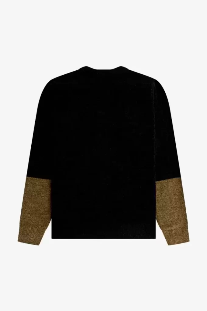 Cárdigan de chenilla con bloques de color para hombre Cárdigan de chenilla con bloques de color para hombre