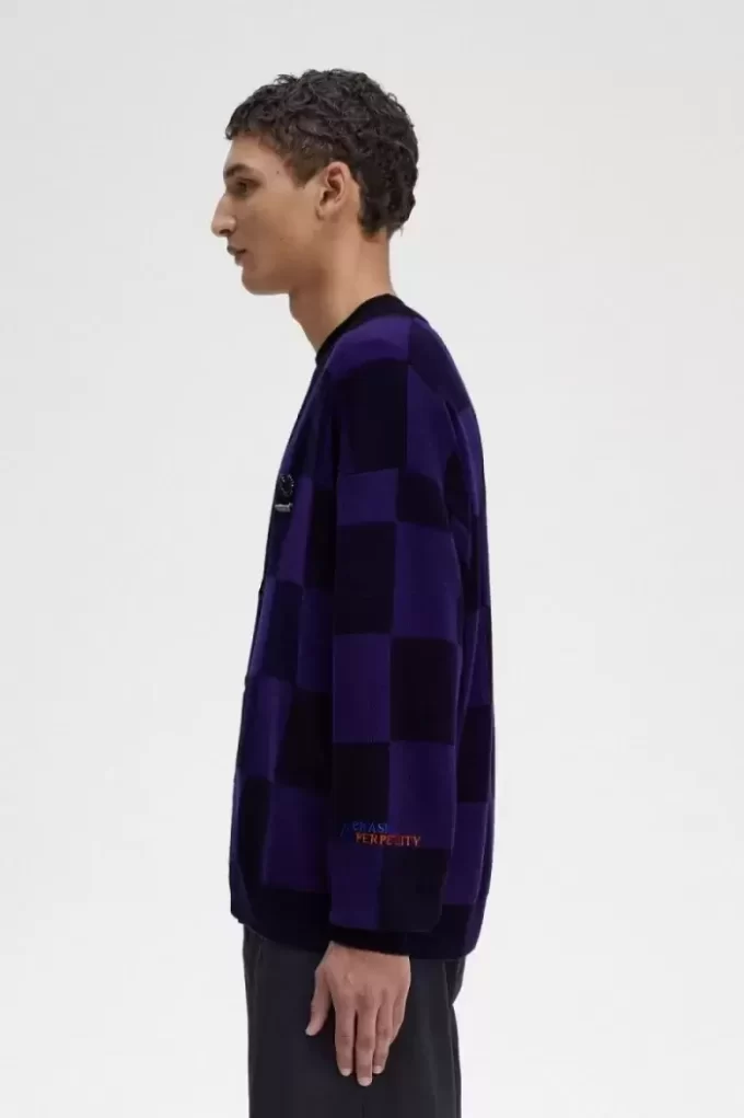 Cárdigan de cuadros para hombre Cárdigan de cuadros para hombre