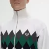 Cárdigan de hombre con intarsia de diamantes Cárdigan de hombre con intarsia de diamantes