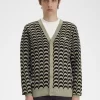 Cárdigan de jacquard para hombre Cárdigan de jacquard para hombre