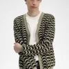 Cárdigan de jacquard para hombre Cárdigan de jacquard para hombre