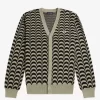 Cárdigan de jacquard para hombre Cárdigan de jacquard para hombre