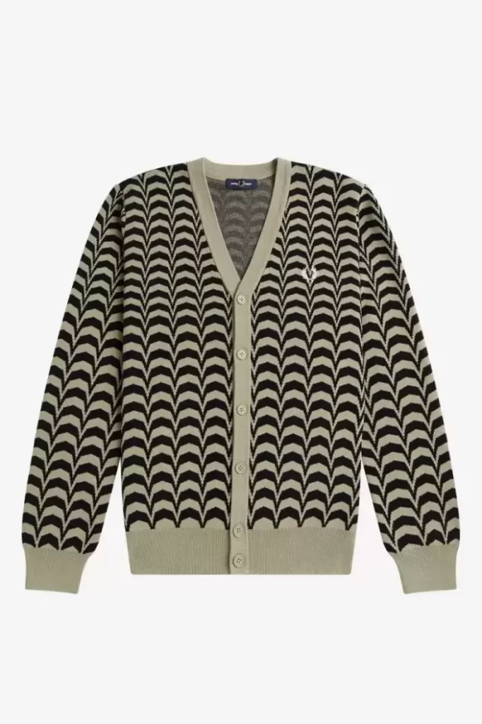 Cárdigan de jacquard para hombre Cárdigan de jacquard para hombre