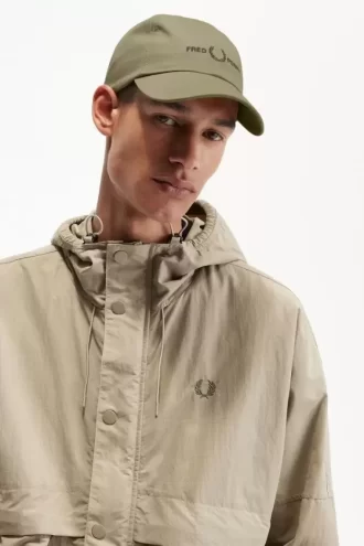 Gorras de sarga con marca gráfica para hombre