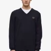 Jersey clásico de cuello en V para hombre Jersey clásico de cuello en V para hombre