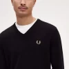 Jersey clásico de cuello en V para hombre Jersey clásico de cuello en V para hombre