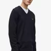 Jersey clásico de cuello en V para hombre Jersey clásico de cuello en V para hombre
