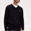 Jersey clásico de cuello en V para hombre Jersey clásico de cuello en V para hombre