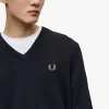Jersey clásico de cuello en V para hombre Jersey clásico de cuello en V para hombre