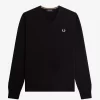 Jersey clásico de cuello en V para hombre Jersey clásico de cuello en V para hombre