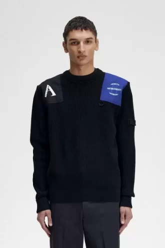 Jersey con detalle de parche para hombre