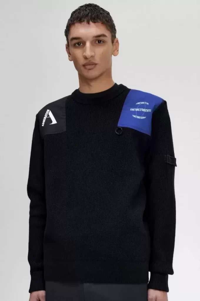 Jersey con detalle de parche para hombre Jersey con detalle de parche para hombre