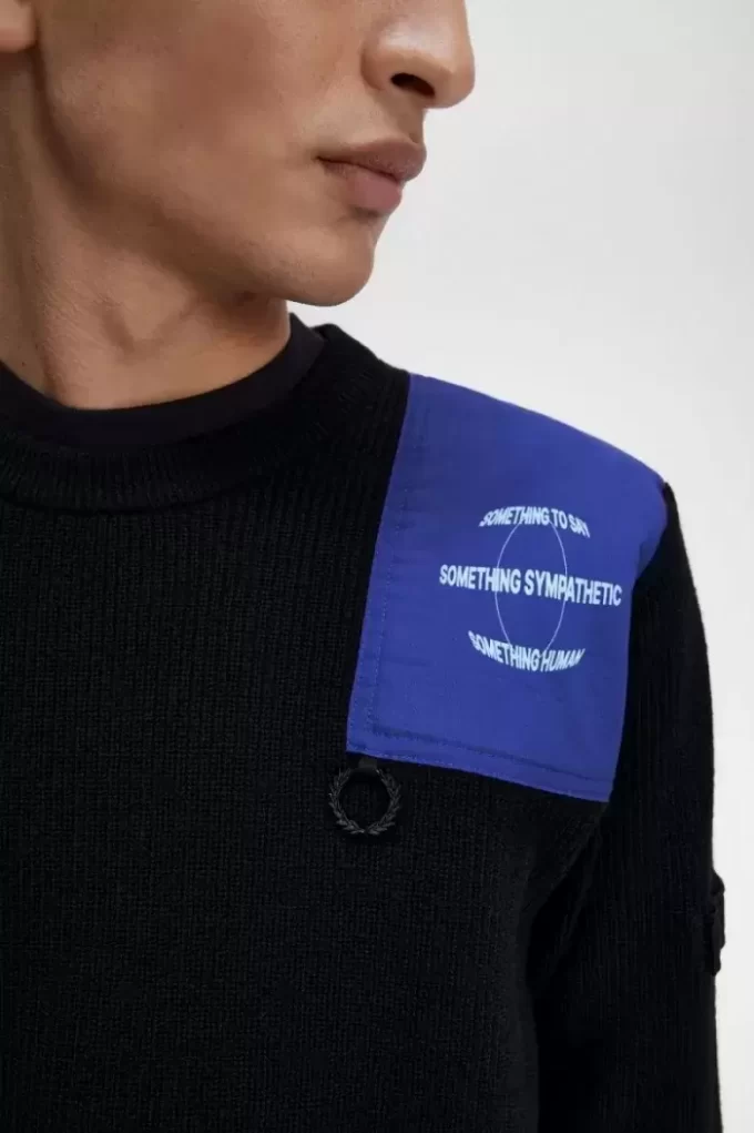 Jersey con detalle de parche para hombre Jersey con detalle de parche para hombre