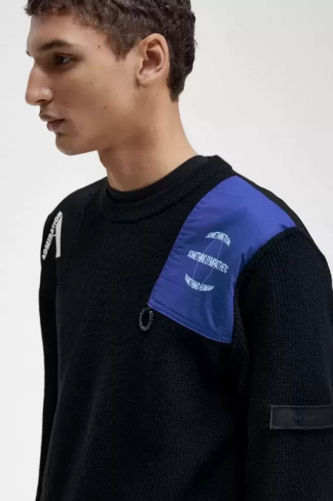 Jersey con detalle de parche para hombre Jersey con detalle de parche para hombre